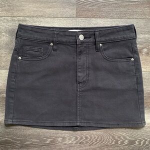PacSun Band Black Denim Jean Skirt Size 23